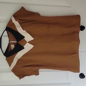 Marni Collared Tan Blouse Size 40